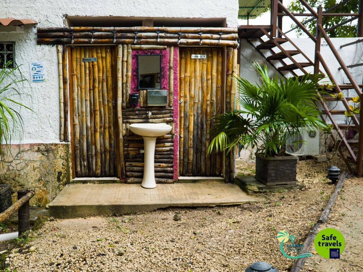 Cabanas Marias Lakefront Hotel Bacalar Bagian luar foto
